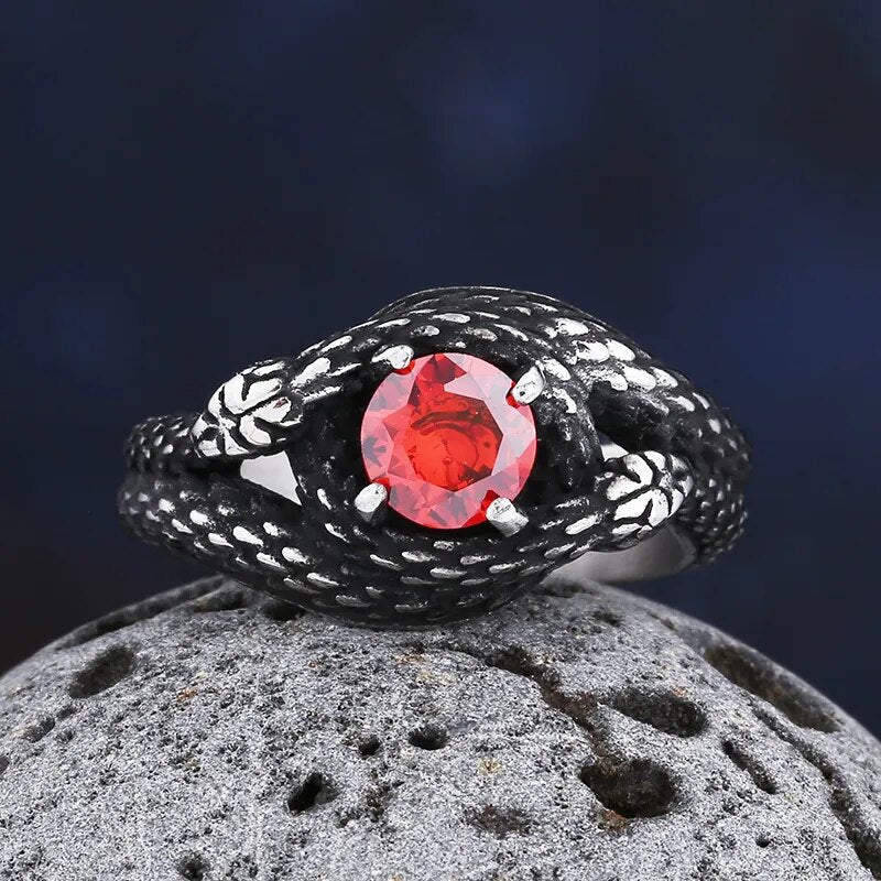 Snake Eyes Ring - Chrome Cult