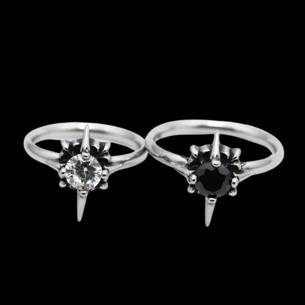 Solitaire Star Ring - Chrome Cult