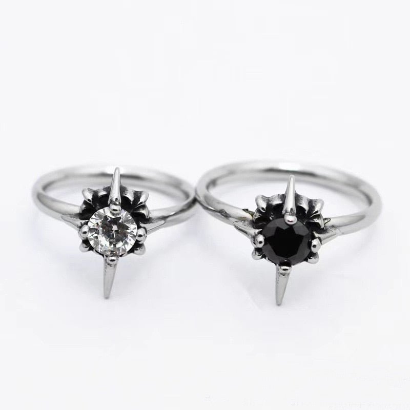 Solitaire Star Ring - Chrome Cult