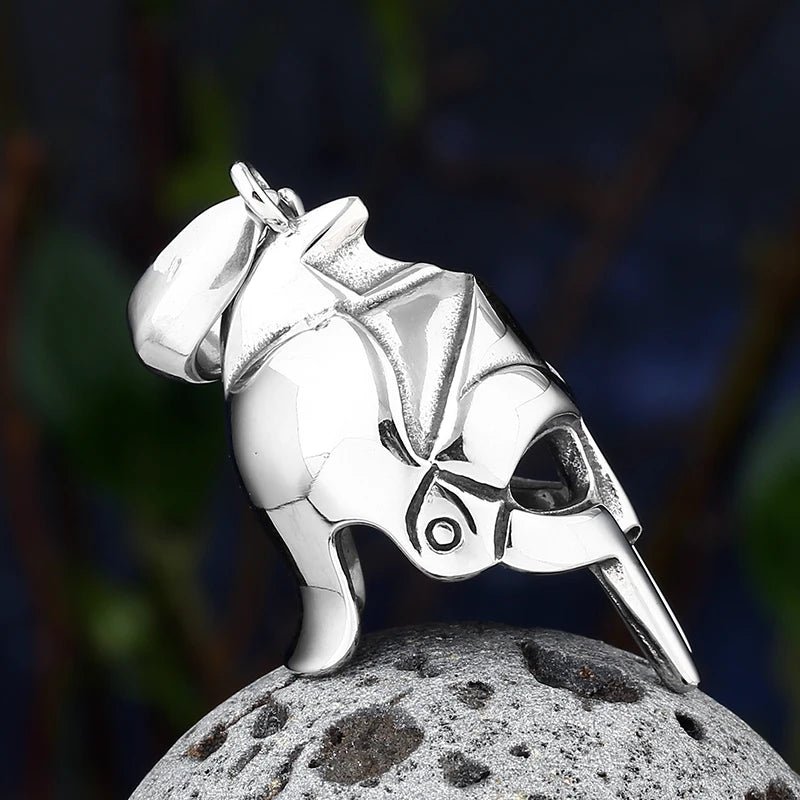 Spartan Warrior Helmet Pendant - Chrome Cult