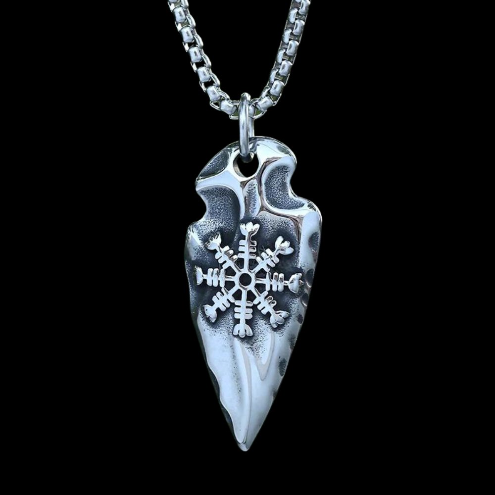 Spear Of Helm Of Awe Pendant - Chrome Cult