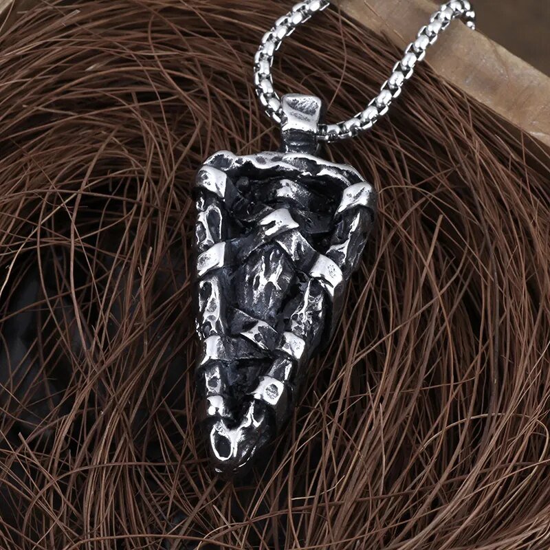 Spear Of The Skull Pendant - Chrome Cult