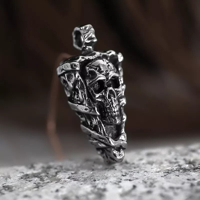 Spear Of The Skull Pendant - Chrome Cult
