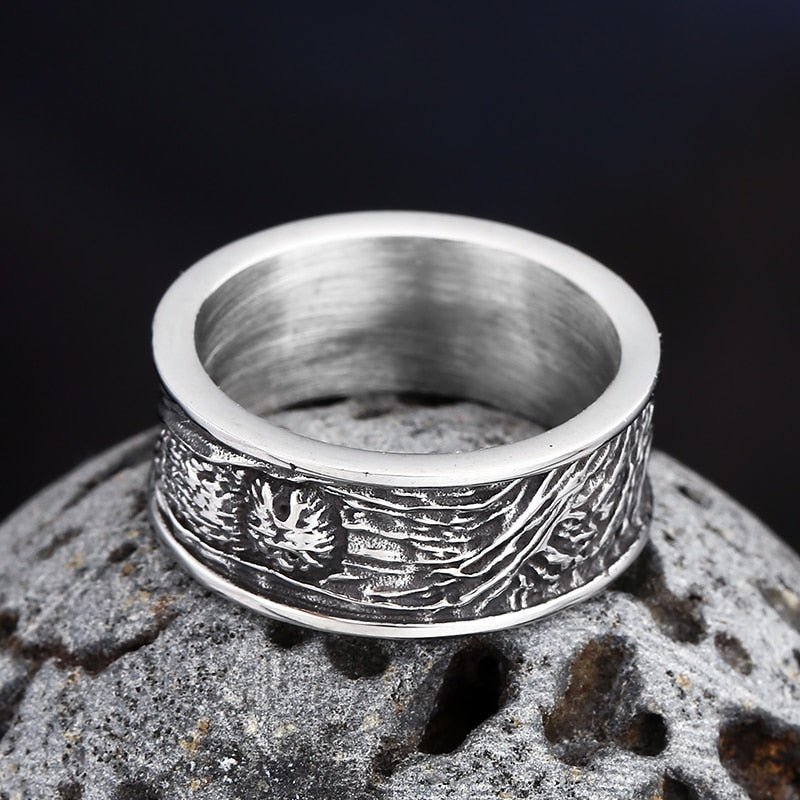 Stainless Steel Owl Ring - Chrome Cult