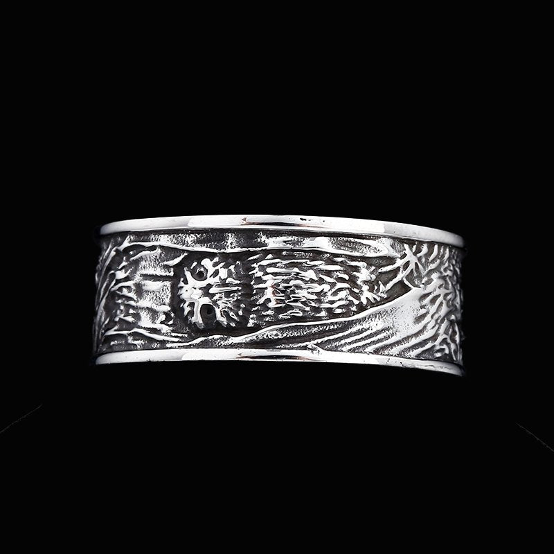 Stainless Steel Owl Ring - Chrome Cult