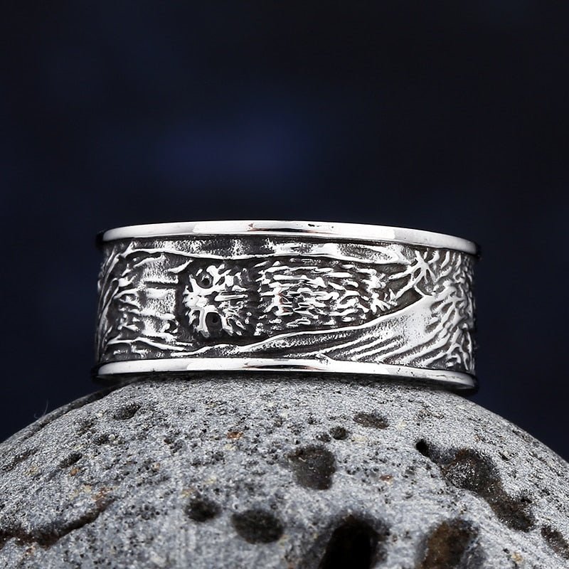 Stainless Steel Owl Ring - Chrome Cult