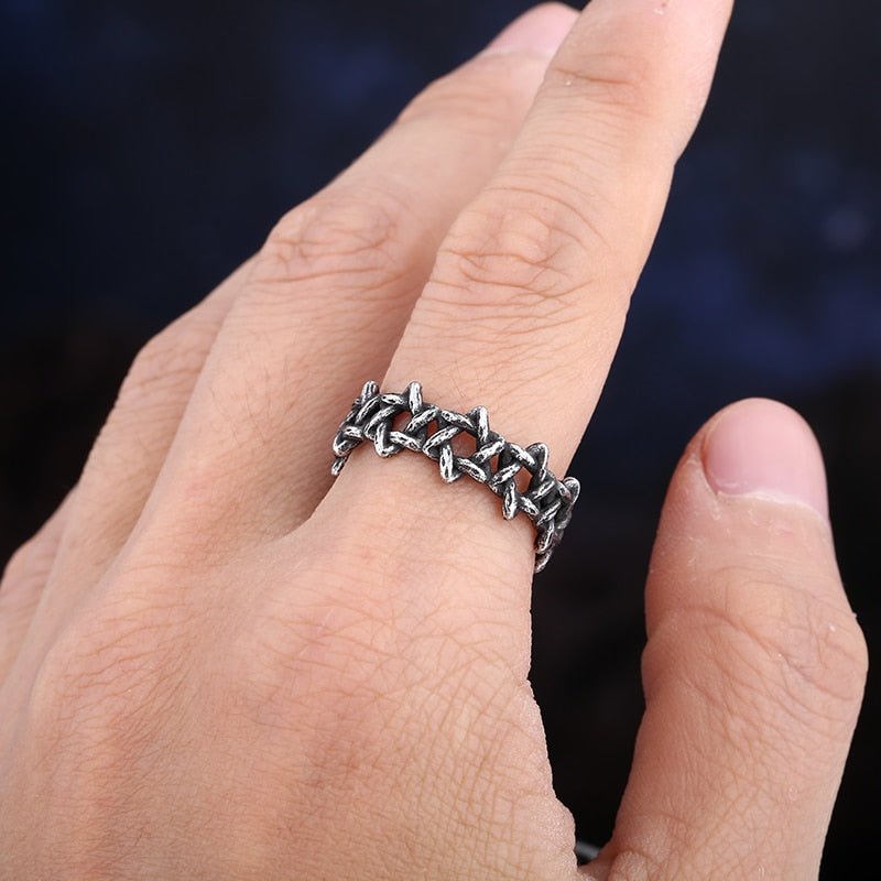 Star Of David Eternity Ring - Chrome Cult