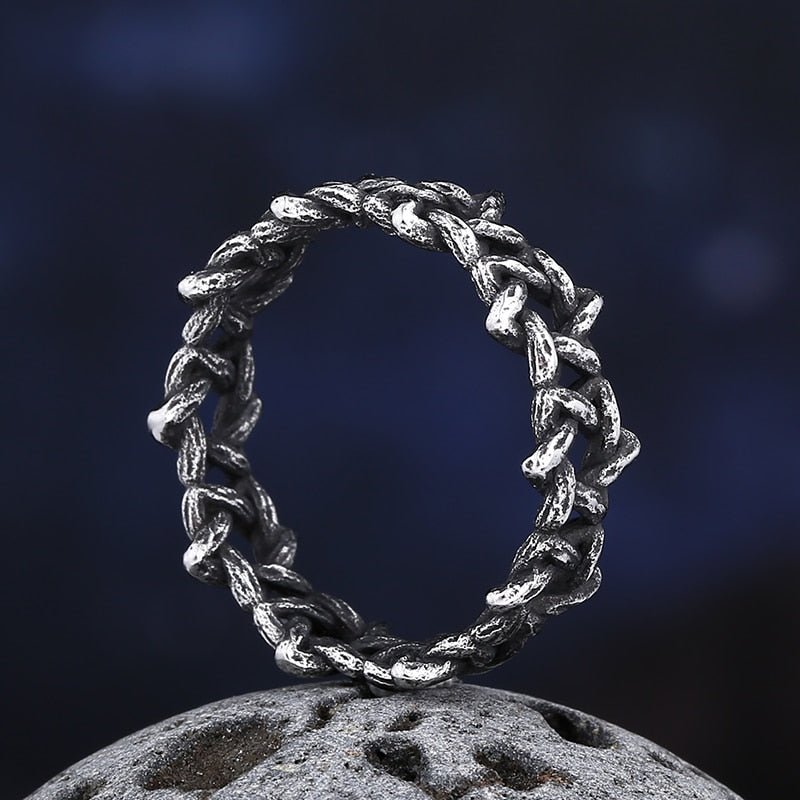Star Of David Eternity Ring - Chrome Cult