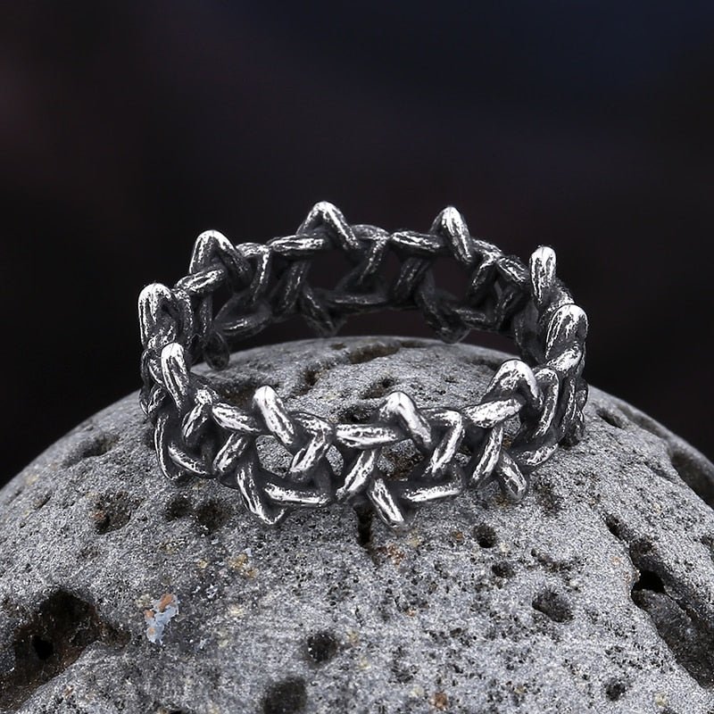 Star Of David Eternity Ring - Chrome Cult