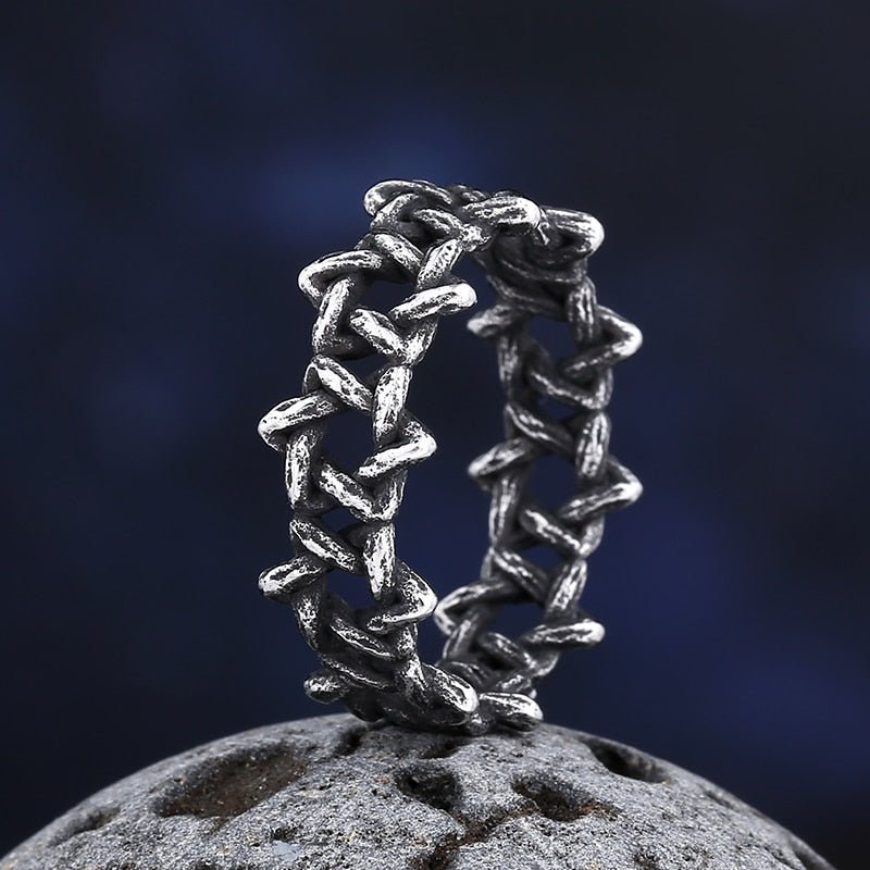 Star Of David Eternity Ring - Chrome Cult