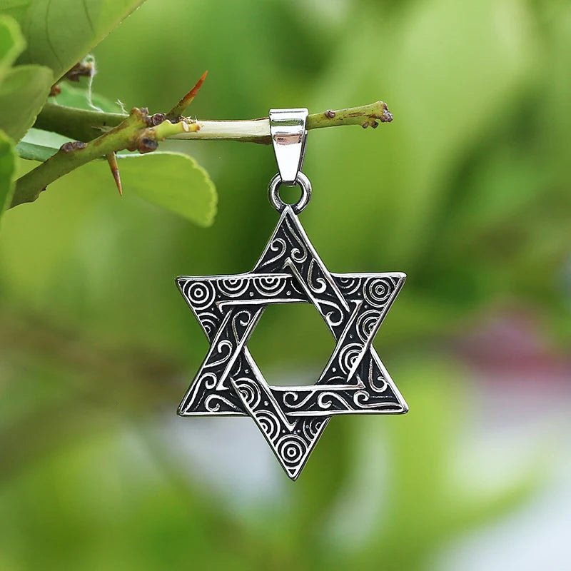 Star Of David Pendant - Chrome Cult