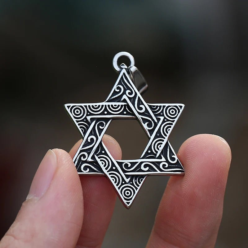 Star Of David Pendant - Chrome Cult