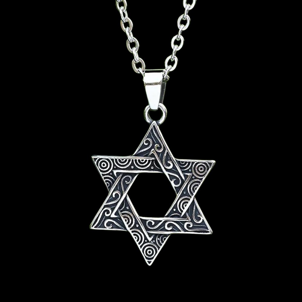 Star Of David Pendant - Chrome Cult