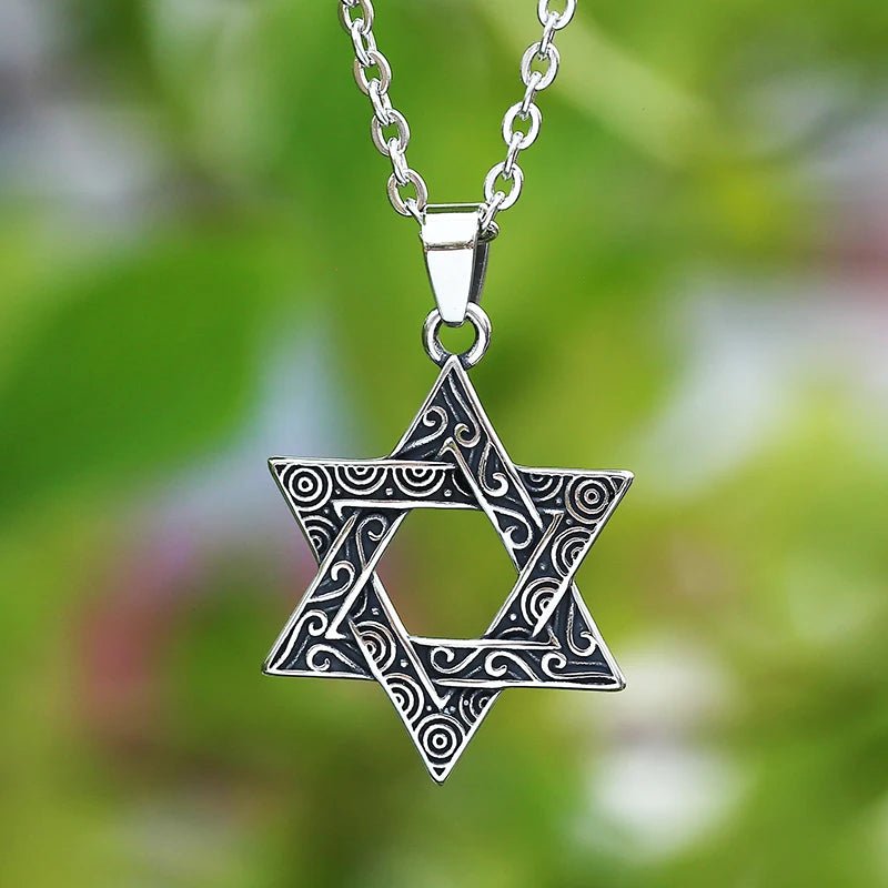 Star Of David Pendant - Chrome Cult