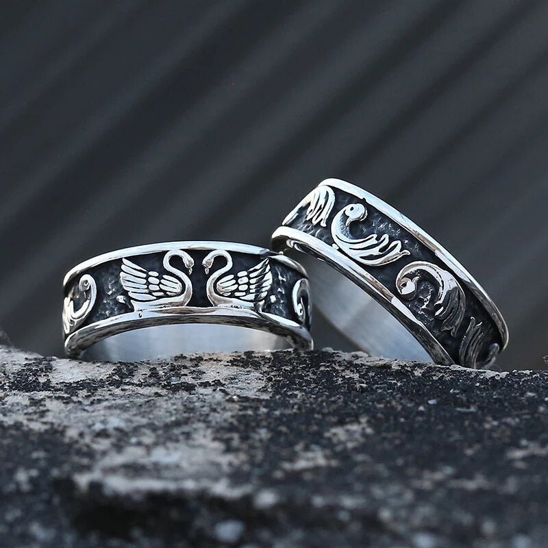 Swan's Eternal Love Ring - Chrome Cult