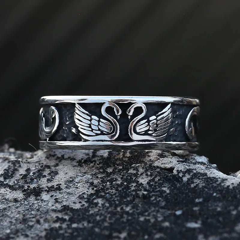 Swan's Eternal Love Ring - Chrome Cult