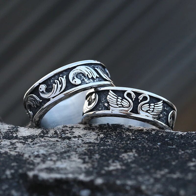 Swan's Eternal Love Ring - Chrome Cult