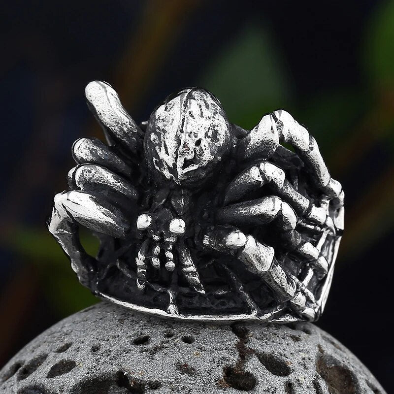 Tarantula Spider Ring - Chrome Cult