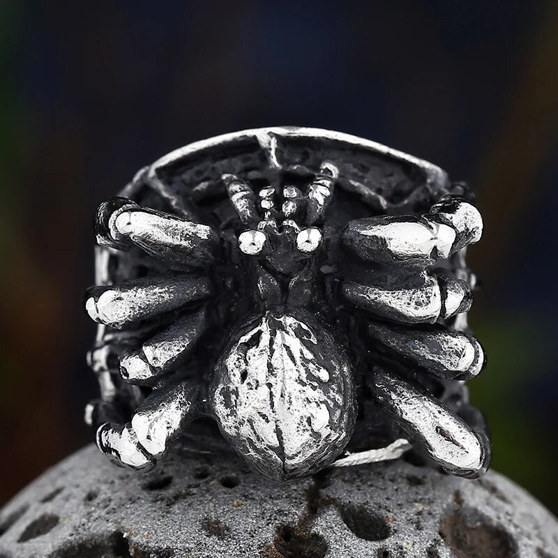Tarantula Spider Ring - Chrome Cult
