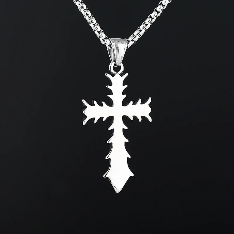 Templar Cross Pendant - Chrome Cult