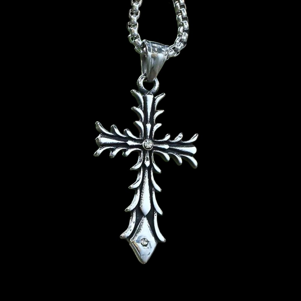 Templar Cross Pendant - Chrome Cult