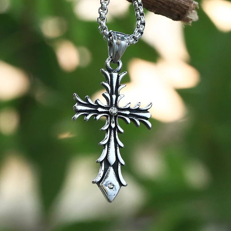 Templar Cross Pendant - Chrome Cult