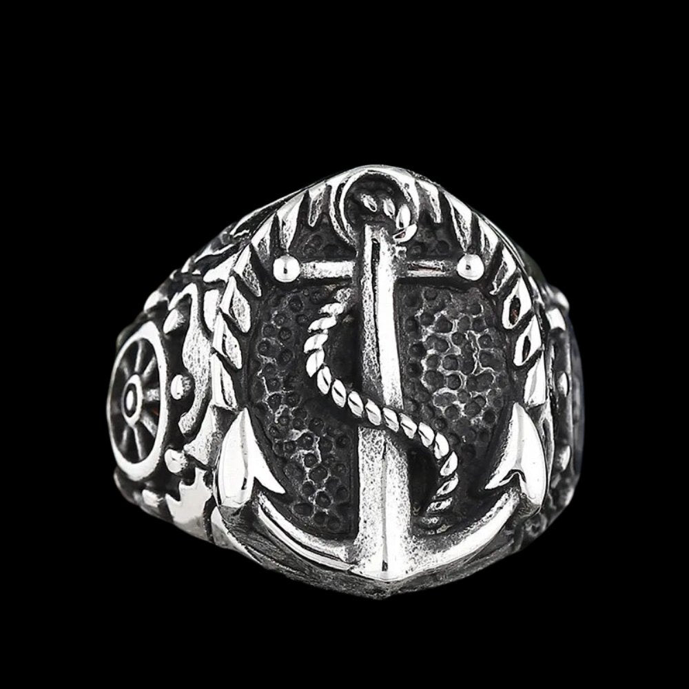 The Anchor Of The Black Pearl Ring - Chrome Cult