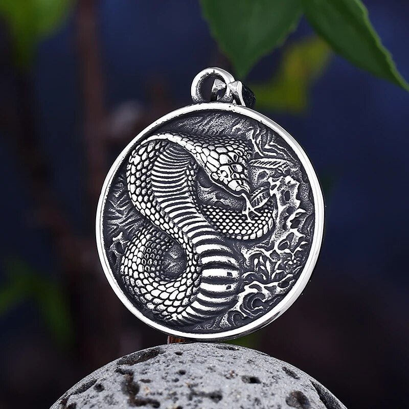 The Battle Of The Cobra Snake Pendant - Chrome Cult