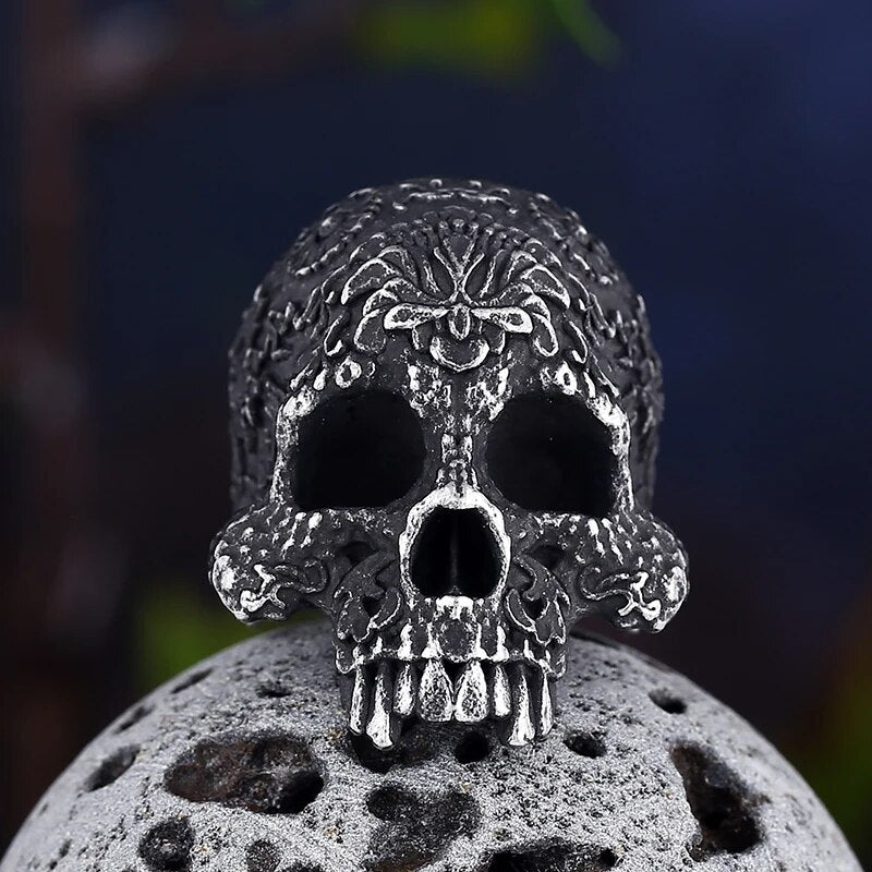 The Black Pearl Skull Ring - Chrome Cult