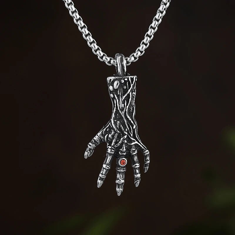 The Conjuring Hand Pendant - Chrome Cult