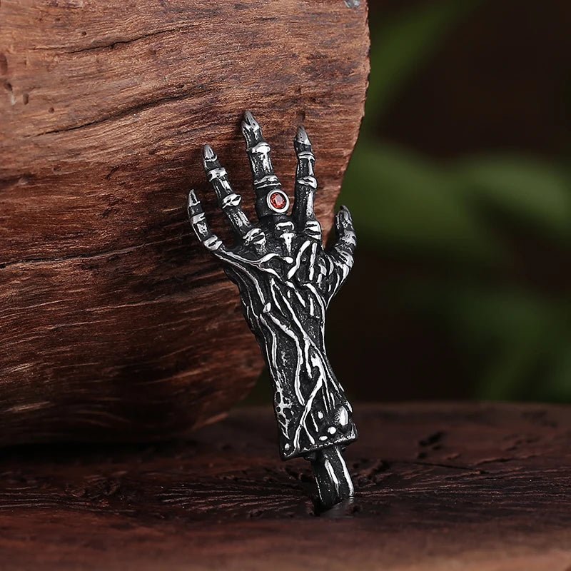 The Conjuring Hand Pendant - Chrome Cult
