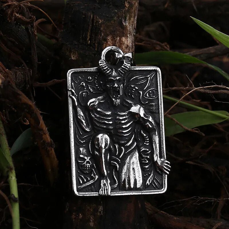 The Devil Made Me Do it Pendant - Chrome Cult