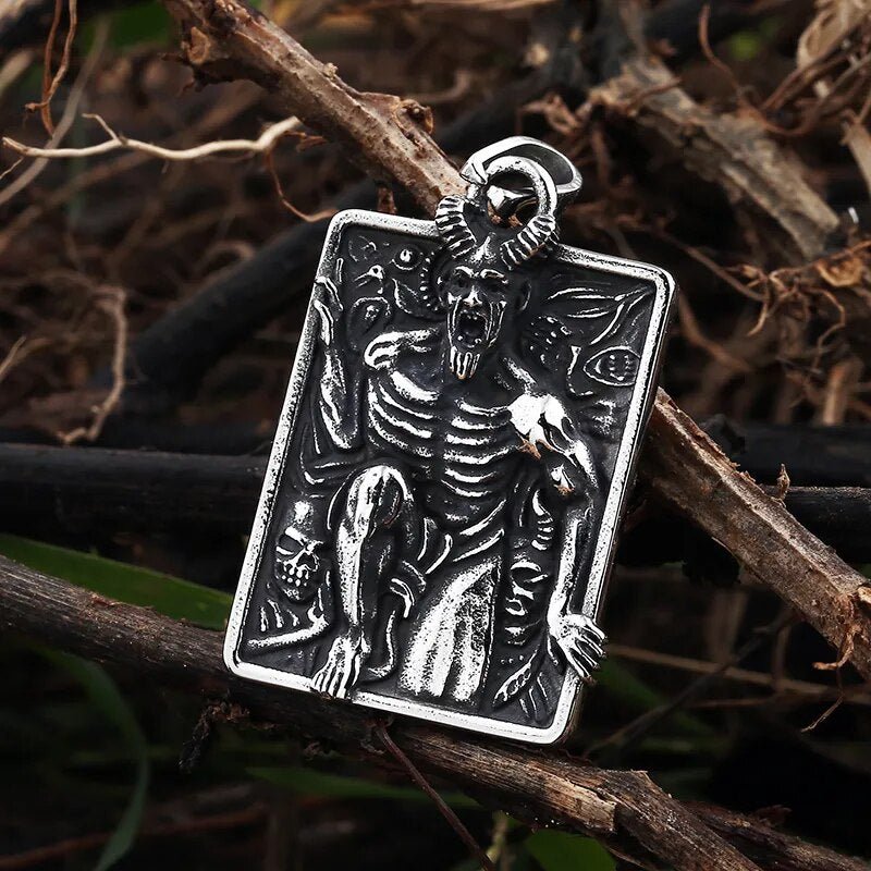 The Devil Made Me Do it Pendant - Chrome Cult