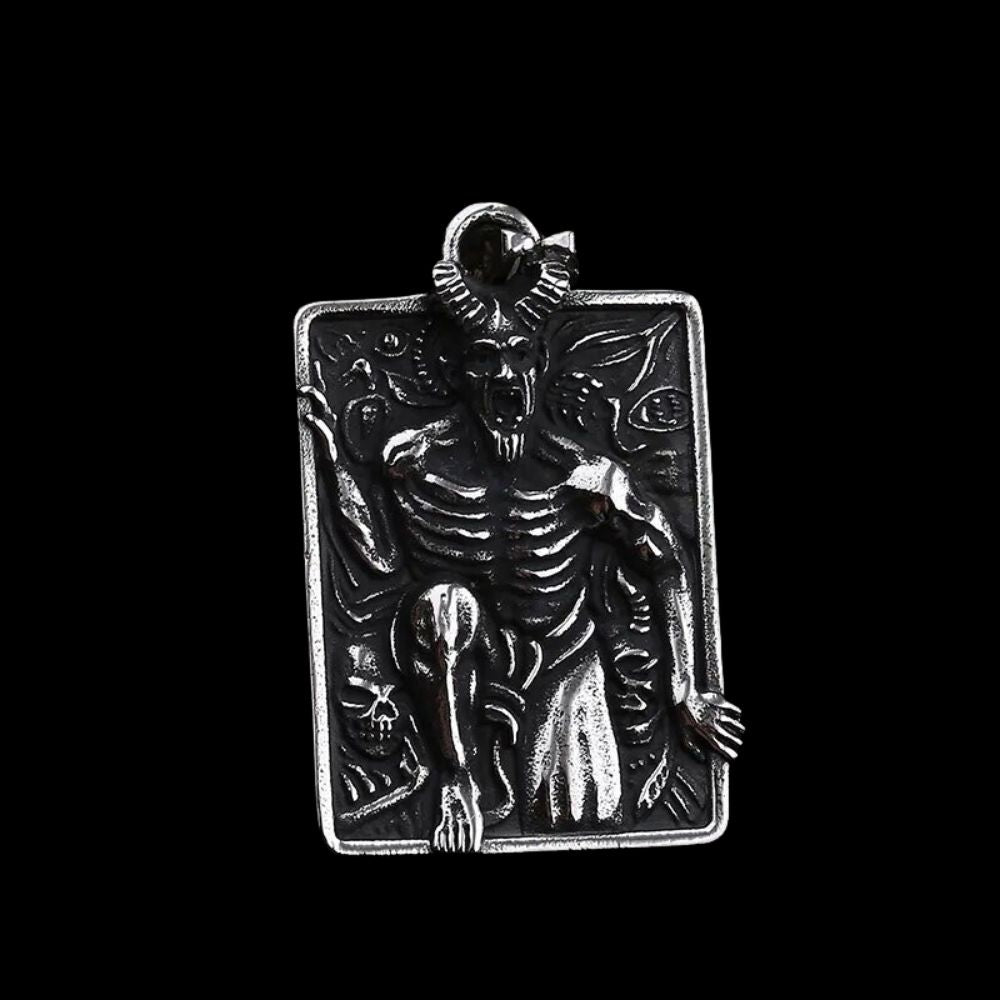 The Devil Made Me Do it Pendant - Chrome Cult