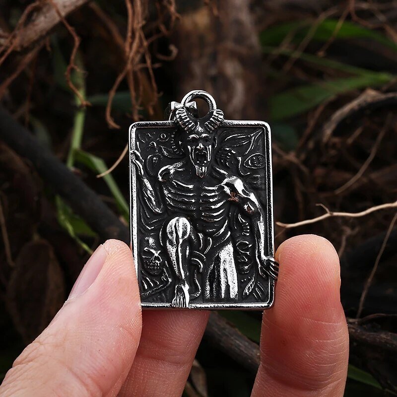 The Devil Made Me Do it Pendant - Chrome Cult