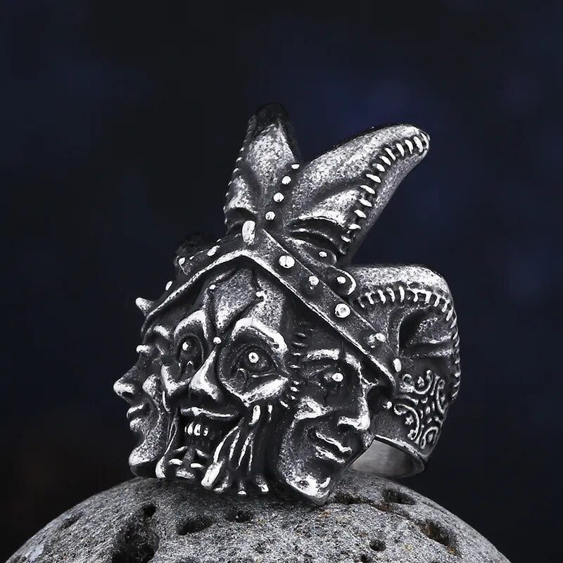 The Puppet Master Jester Ring - Chrome Cult