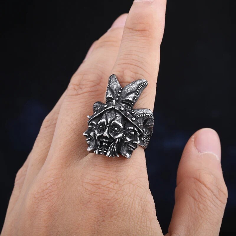 The Puppet Master Jester Ring - Chrome Cult