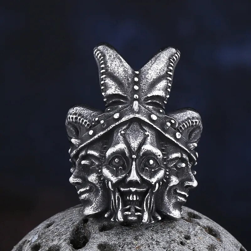 The Puppet Master Jester Ring - Chrome Cult