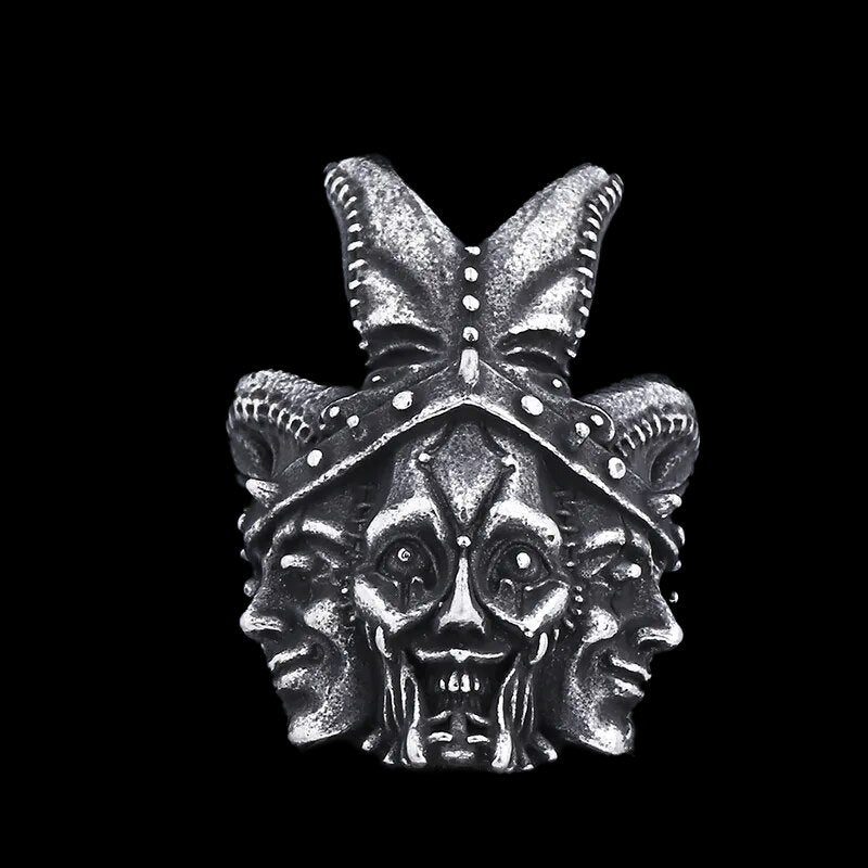 The Puppet Master Jester Ring - Chrome Cult