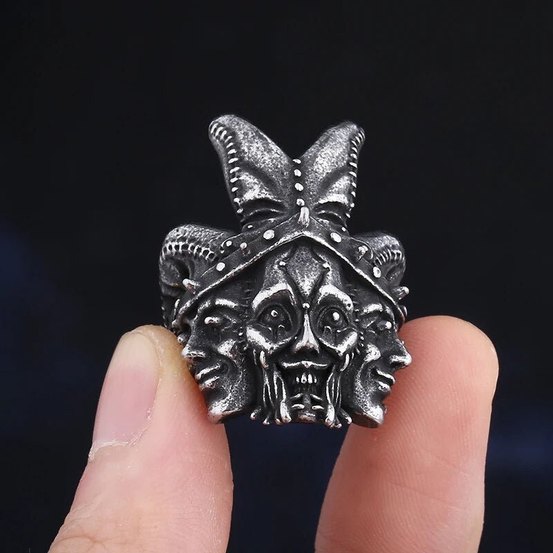 The Puppet Master Jester Ring - Chrome Cult