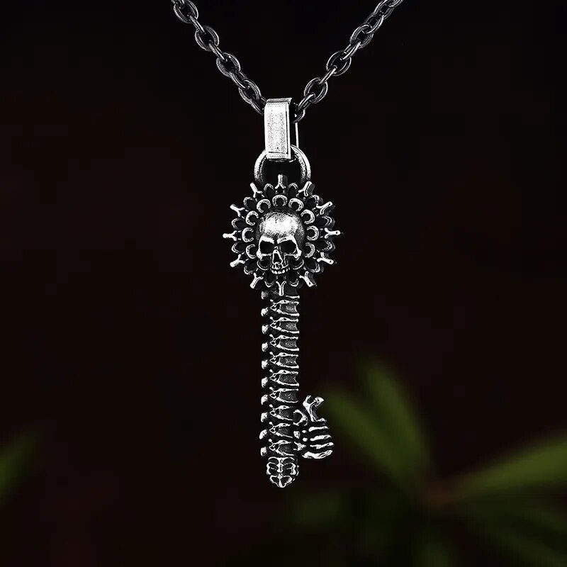 The Skeleton Key Pendant - Chrome Cult