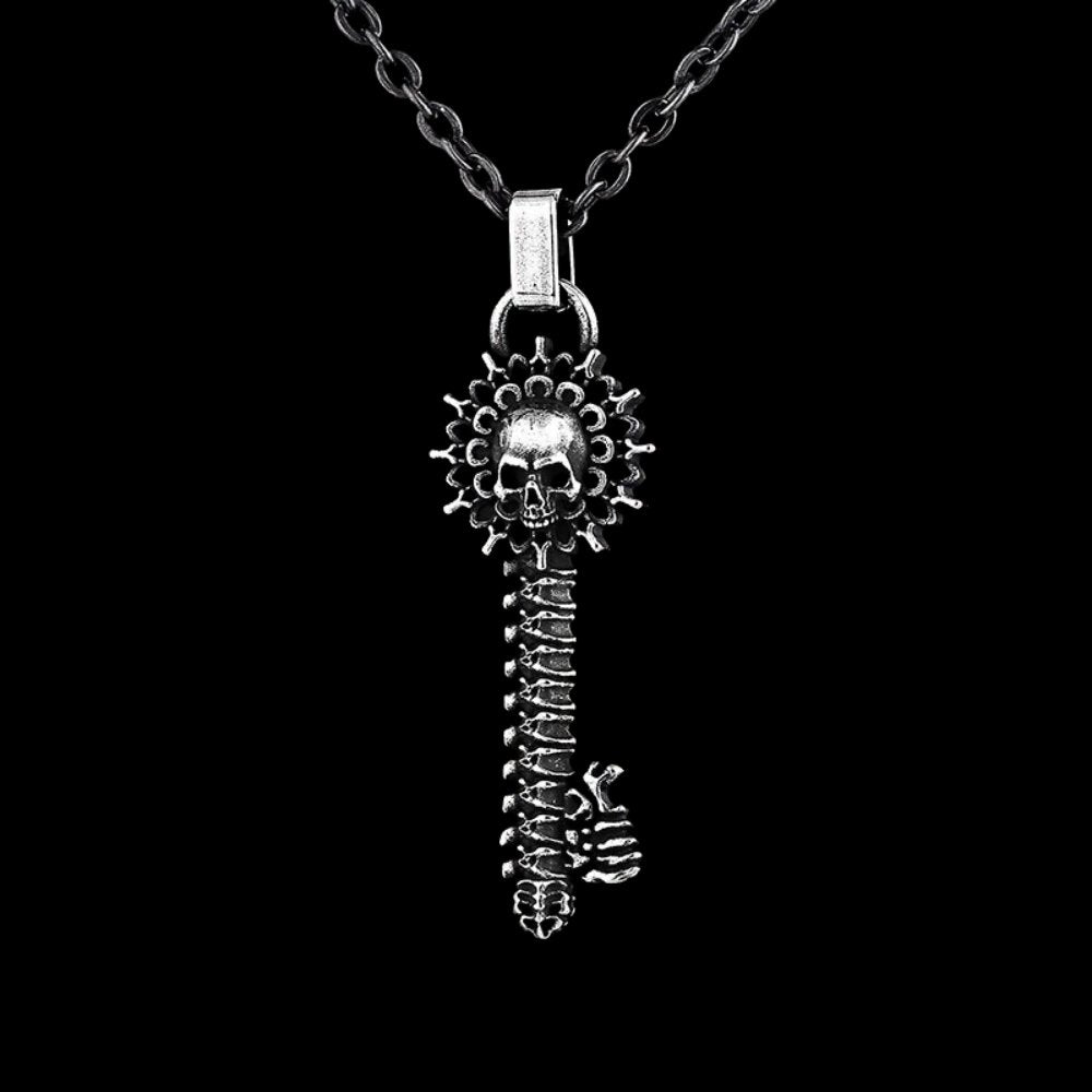 The Skeleton Key Pendant - Chrome Cult