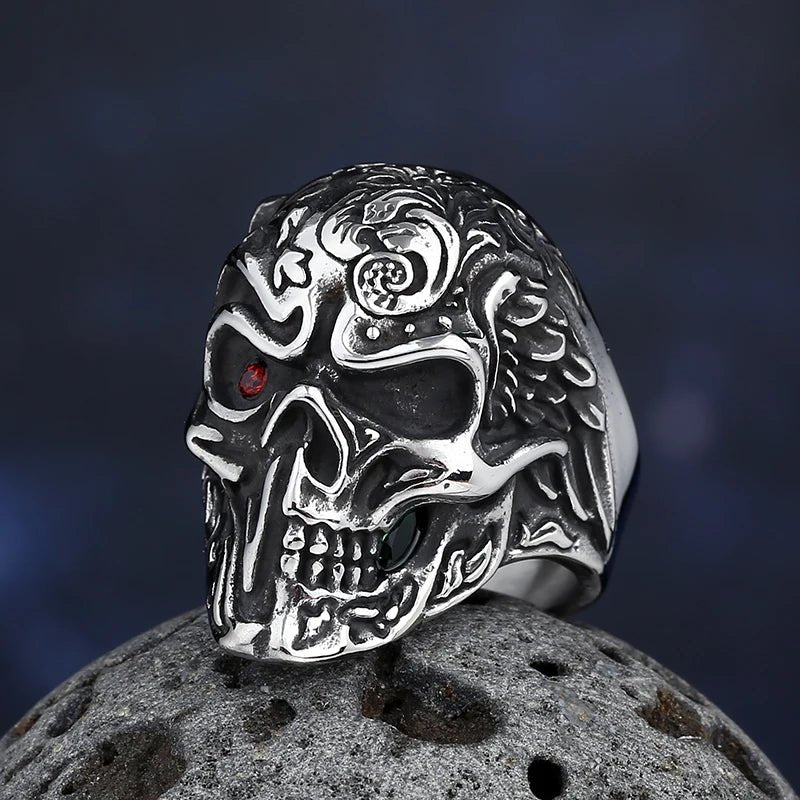 The Terminator Red Soul Destroying Eye Ring - Chrome Cult
