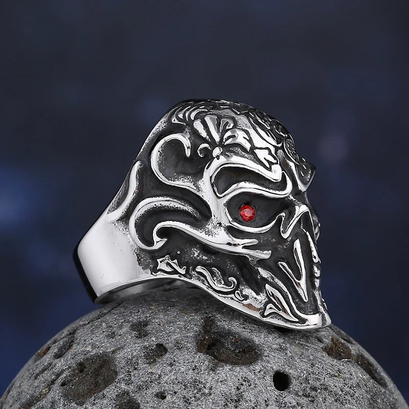 The Terminator Red Soul Destroying Eye Ring - Chrome Cult