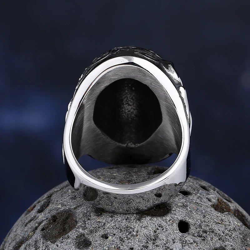 The Terminator Red Soul Destroying Eye Ring - Chrome Cult