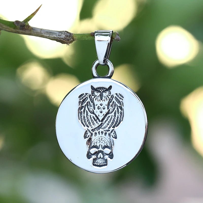 The Wise Are Silent Skull Pendant - Chrome Cult
