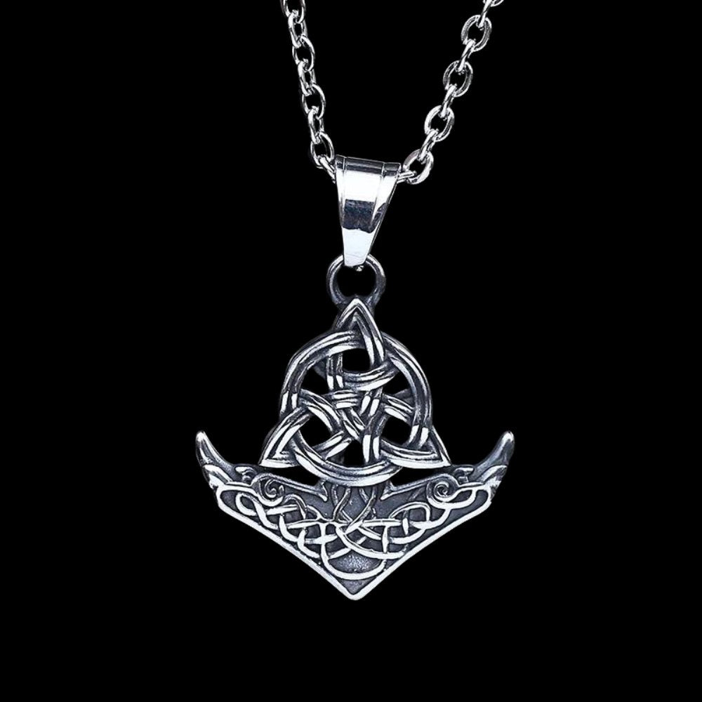 Thor Triquerta Hammer Pendant - Chrome Cult