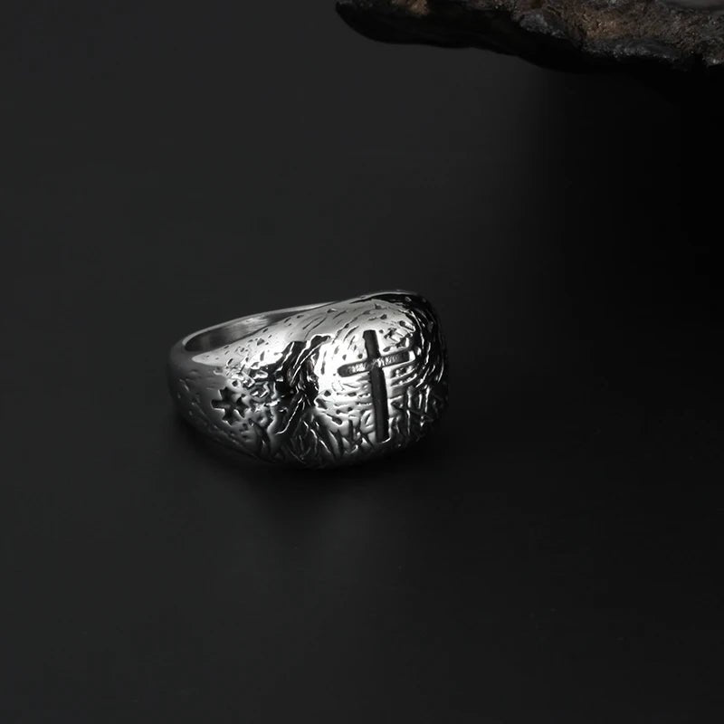 Tomb of Christ Ring - Chrome Cult