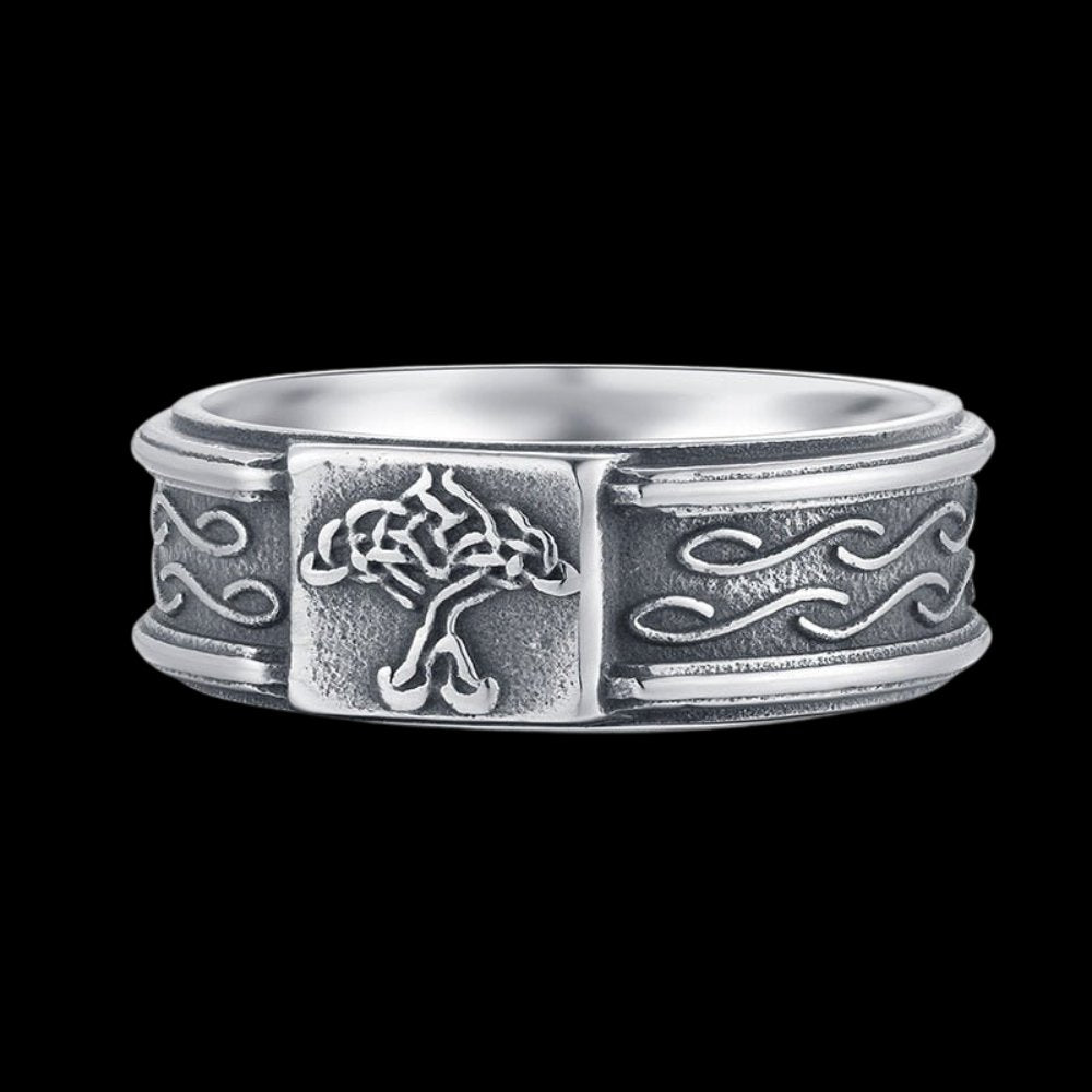 Tree of Life Celtic Ring - Chrome Cult