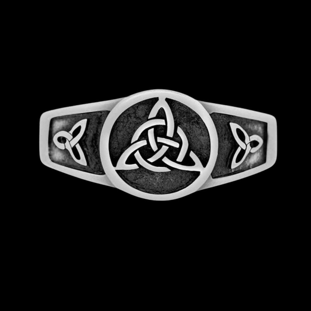 Trio Celtics Knot Ring - Chrome Cult
